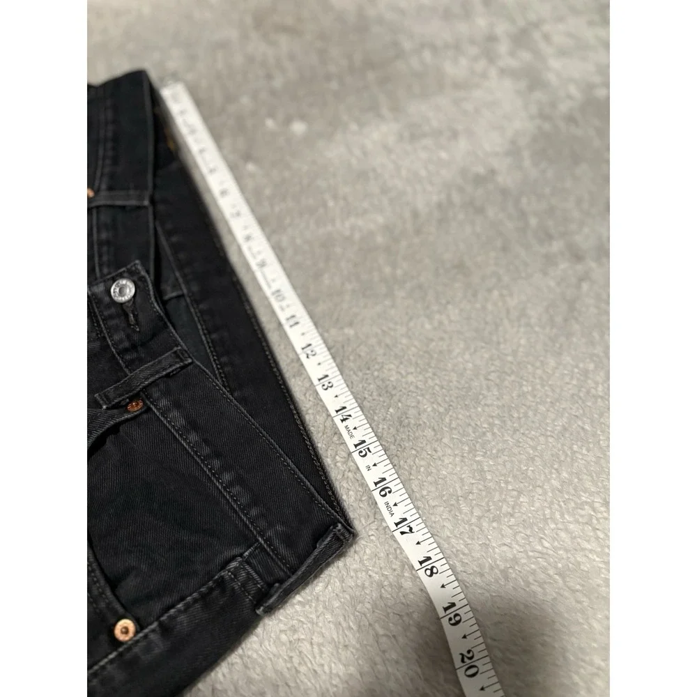 Levi's 501 Men's Straight Black Denim Jeans Size 34x30 Pants Button Fly